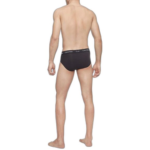 Calvin Klein Men's Cotton Stretch 3-Pack Brief. Black. (576) - Picture 3 of 4